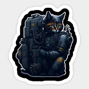 Mecha Cat_004 Sticker